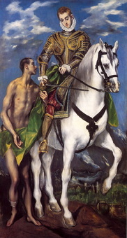 St. Martin and the Beggar, masterpiece by El Greco